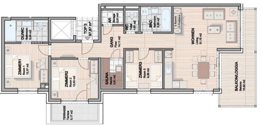 Apartman Fuerth Kaprun Eksteriør billede